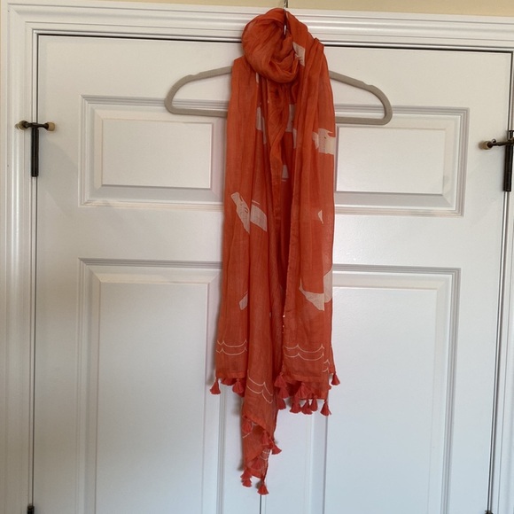 Loft Lightweight Scarf - 76” - Orange - NWOT - Picture 3 of 4